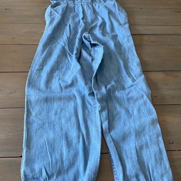 Blue Kids Denim Pattern Jumpsuit - Picture 8 of 8